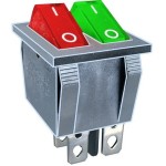 Intrerupator dublu, ON-OFF, 15A, 250V, 2 pozitii, 120584 Intrerupator dublu, ON-OFF, 15A, 250V, 2 pozitii, 120584