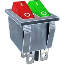 Intrerupator dublu, ON-OFF, 15A, 250V, 2 pozitii, 120584 Intrerupator dublu, ON-OFF, 15A, 250V, 2 pozitii, 120584