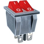 Intrerupator dublu, ON-OFF, 15A, 250V, cu bec, 2 pozitii - 120601 Intrerupator dublu, ON-OFF, 15A, 250V, cu bec, 2 pozitii - 120601