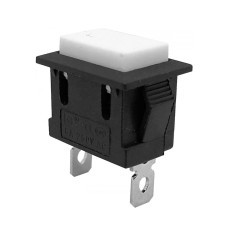 Intrerupator fara retinere, 6A, 250V, 25x21x15mm, alb, 168688