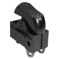 Comutator OFF-ON-ON, 10A, 250V, 33x27x16mm, negru, 169206