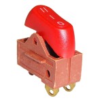 Comutator 3 pozitii, 250V, 8A, 27x16x33mm, rosu, 169207 Comutator 3 pozitii, 250V, 8A, 27x16x33mm, rosu, 169207