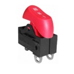 Comutator ON-OFF-ON, 6A, 250V, 27x16x33mm, rosu - 169208 Comutator ON-OFF-ON, 6A, 250V, 27x16x33mm, rosu - 169208