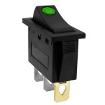 Intrerupator cu bec, ON-OFF, 15A, 250V, 35x30x13mm, verde, 170582 Intrerupator cu bec, ON-OFF, 15A, 250V, 35x30x13mm, verde, 170582