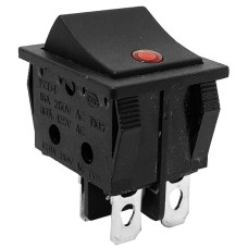 Intrerupator dublu, ON-OFF, 15A, 250V, cu bec, 34x31x25mm, 170620 Intrerupator dublu, ON-OFF, 15A, 250V, cu bec, 34x31x25mm, 170620