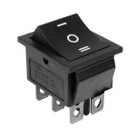 Comutator dublu, cu retinere, ON-OFF-ON, 15A, 250V, 34x31x25mm, 170651