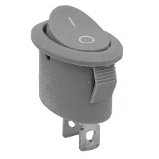 Intrerupator ON-OFF, 6A, 250V, 28x25x17mm, gri, 170922