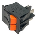 Comutator dublu, ON-OFF, 15A, 250V, 37x32x25mm, negru, 171730 Comutator dublu, ON-OFF, 15A, 250V, 37x32x25mm, negru, 171730