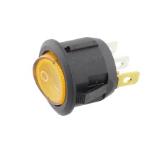 Intrerupator ON-OFF, 20A, 12V, portocaliu, 2 pozitii - 402721