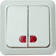 Intrerupator dublu, fixare pe perete, PT - 111861 Intrerupator dublu, fixare pe perete, PT - 111861