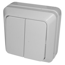 Intrerupator dublu, fixare pe perete, PT, 130511 Intrerupator dublu, fixare pe perete, PT, 130511