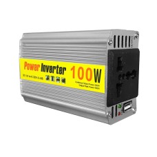 Invertor de tensiune, 12V - 220V AC, 100W, cu USB - 176946