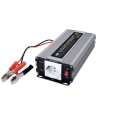 Invertor de tensiune, 12V - 220V AC, 600W, unda pura - 201059