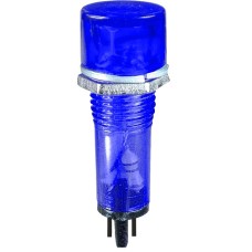 Indicator cu bec, 220V, 8x34mm, albastru - 124803 Indicator cu bec, 220V, 8x34mm, albastru - 124803
