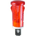 Indicator cu bec, 220V, 12x38mm, rosu - 124817 Indicator cu bec, 220V, 12x38mm, rosu - 124817