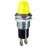 Indicator cu bec, 6,3V, 13x27mm, galben - 124822