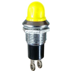 Indicator cu bec, 6,3V, 13x27mm, galben - 124822