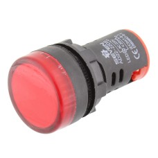 Indicator cu bec, 220V, 29x51mm, rosu, AD16-22 - 124830