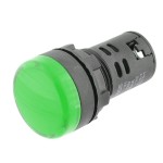 Indicator cu bec, 220V, 29x51mm, verde, AD16-22 - 124831