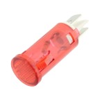 Indicator cu bec, 220V, 13x40mm, rosu, 124834 Indicator cu bec, 220V, 13x40mm, rosu, 124834