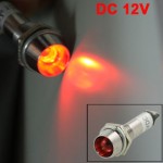 Indicator cu bec, 12V, 20x43mm, rosu - 124846 Indicator cu bec, 12V, 20x43mm, rosu - 124846