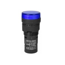 Indicator cu bec, 220V, 15x41mm, albastru - 124852 Indicator cu bec, 220V, 15x41mm, albastru - 124852