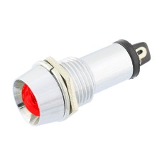 Indicator cu bec, 220V, 38x15mm, rosu - 167070