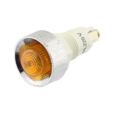Indicator cu bec, 220V, 44x22mm, portocaliu, 167107