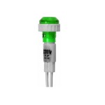 Indicator cu bec, 220V, 35x14mm, verde - 167141