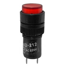 Indicator cu bec, 220V, 35x14mm, rosu, 167146 Indicator cu bec, 220V, 35x14mm, rosu, 167146