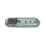 Lampa cu LED, USB, 3 LED-uri, lumina alba - 101658