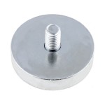 Magnet fix, neodim, 32x7mm, filet exterior M6, Elesa+Ganter - 050552