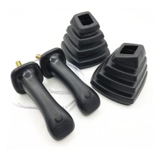 Set 2 manete cu buton, cu burduf de protectie - 650038