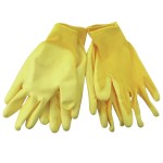 Set 2 perechi manusi de lucru, WZ, tricot fin, marimea 9, galben, poliester, 253202