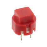 Microintrerupator rosu, OFF-(ON), PCB, KS01-BV-RE, D000235