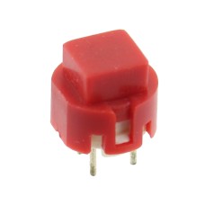 Microintrerupator rosu, OFF-(ON), PCB, KS01-BV-RE, D000235