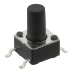 Microintrerupator, 6x6mm, OFF-(ON), SPST-NO, SCHURTER, 1301.9319, T156396