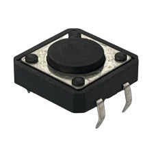 Microintrerupator 12x12mm, OFF-(ON), SPST-NO, NINIGI, T157118