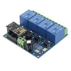 Modul placa de dezvoltare, 4 relee, 12V, WIFI cu ESP8266EX, 103776