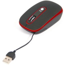 Mouse optic, cu cablu retractabil, Omega OM262 - 401143