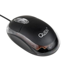 Mouse optic USB, negru, Quer - 401177