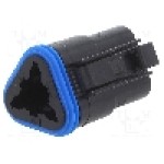 Conector auto, PX0, 3 pini, BULGIN - PX0100S03BK