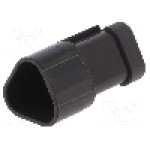 Conector auto, PX0, 3 pini, BULGIN - PX0106P03BK