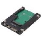 {{Tip cablu de conectare}}, {{Tip carcasa hard discuri}}, adaptor mSATA pentru SATA, LOGILINK - UA0223