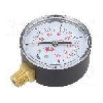 Manometru, 0...10bar, PNEUMAT - M63R.PL010G14
