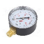 Manometru, 0...6bar, PNEUMAT - M63R.PL006G14