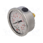 Manometru cu glicerina, 0...10bar, PNEUMAT - M63A.GL010G14
