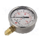 Manometru cu glicerina, 0...16bar, PNEUMAT - M63R.GL016G14