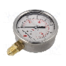 Manometru cu glicerina, 0...16bar, PNEUMAT - M63R.GL016G14