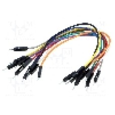 Cablu de conectare, tata-tata, MIKROELEKTRONIKA - WIRE JUMPER MALE TO MALE 10PCS